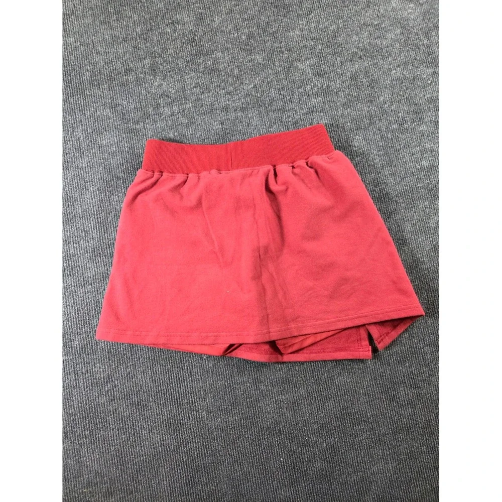 Salty Honey Womens Red Athletic Wrap Skort‎ Size Small Cotton Blend Active Skirt